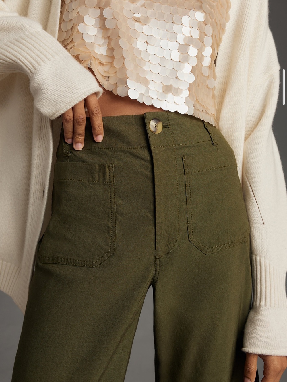 Anthropologie’s Maeve The Colette Cropped Pants 👖 - Picture 3 of 12